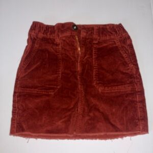 NOBO Rust Corduroy Mini Skirt